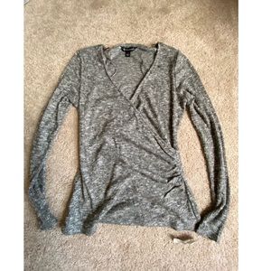 Gray long sleeve shirt
